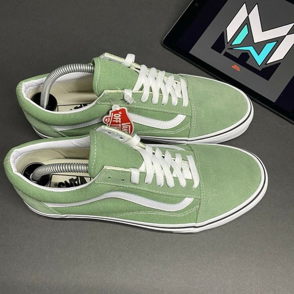 Vans Old Skool Shale Green White VN0A3WKT4G6 Men’s Sizes VTG Vintage Rare - Picture 5 of 12